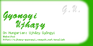 gyongyi ujhazy business card