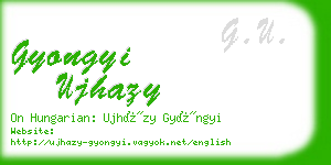 gyongyi ujhazy business card